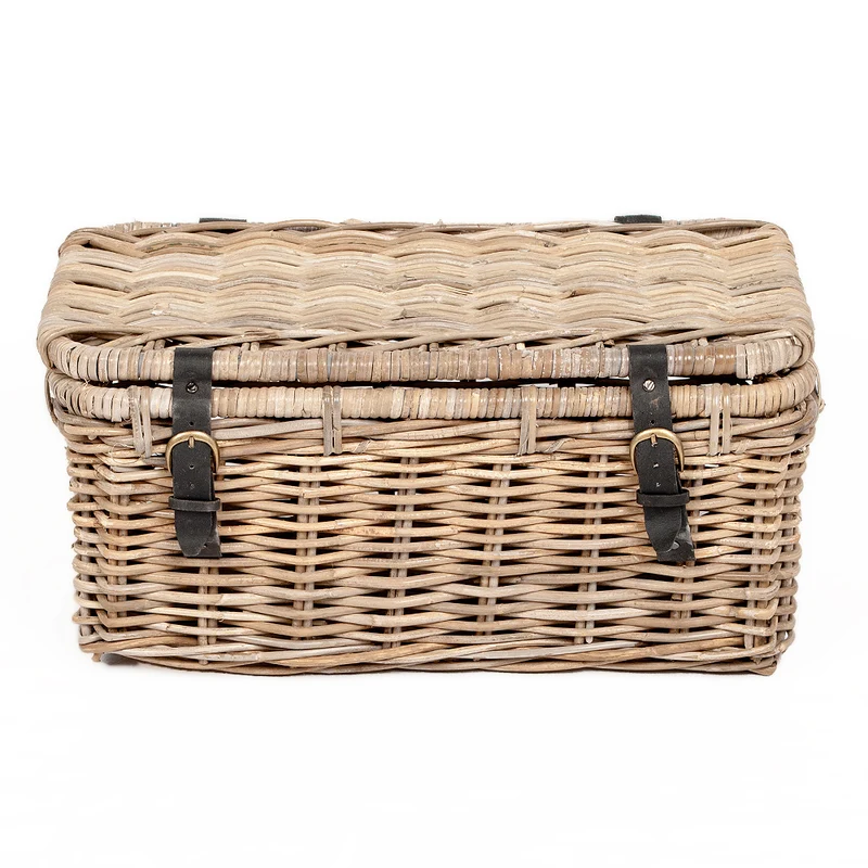 Rattan Truhe RESSY Grey ca. L60cm Couchtisch