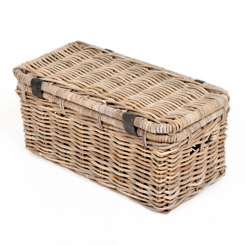 Rattan Truhe RESSY Grey ca. L60cm Couchtisch