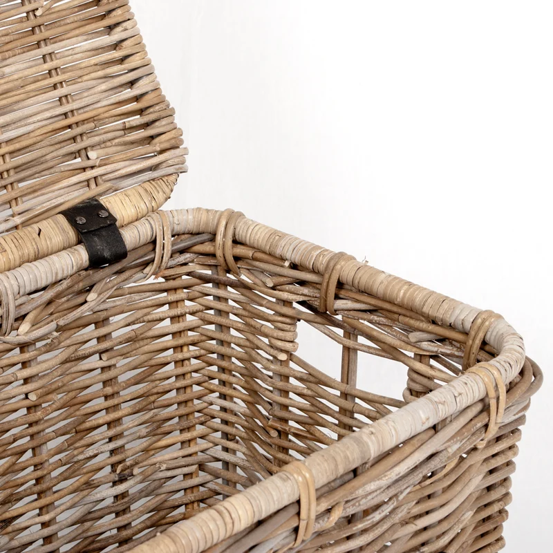 Rattan Truhe RESSY Grey ca. L70cm Couchtisch