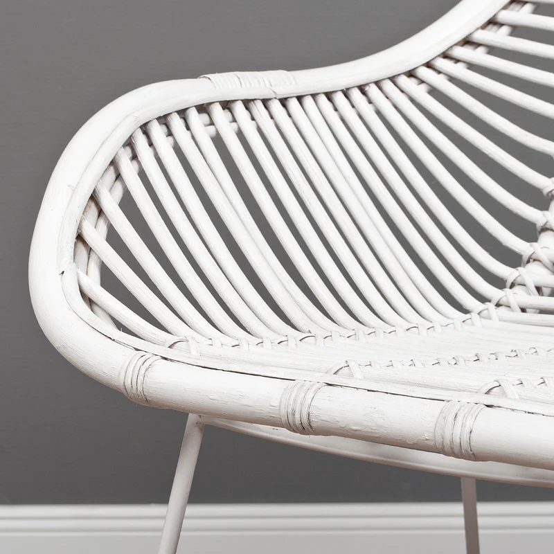Rattan Armlehnenstuhl HATTAN White