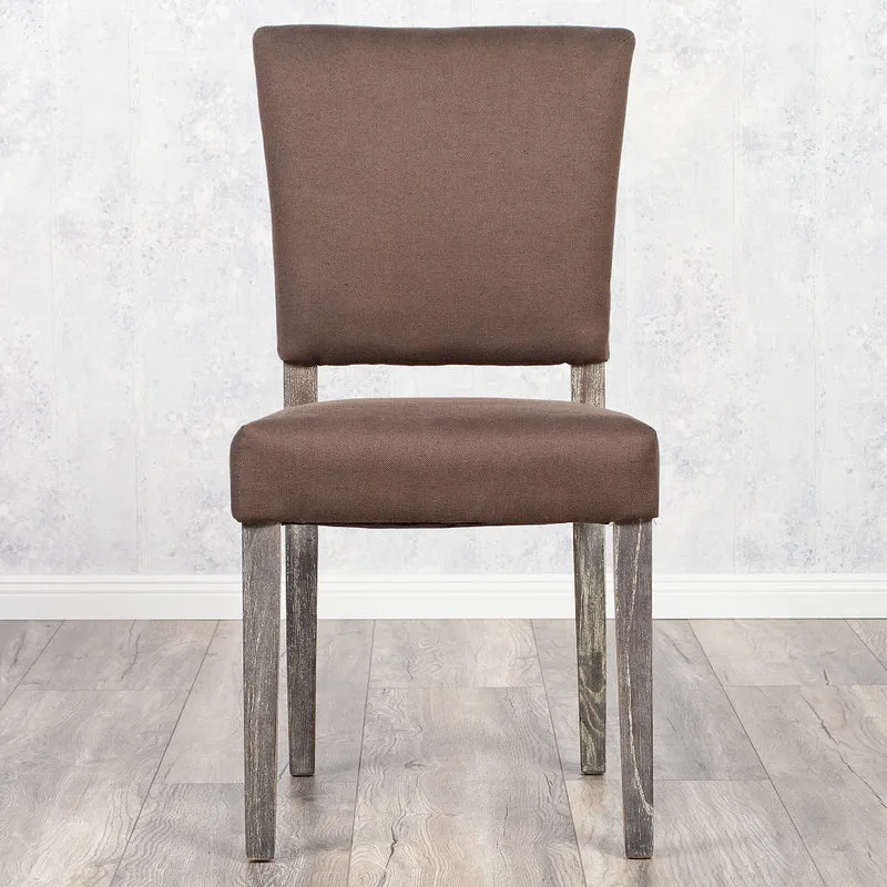 Stuhl NEW RETRO mit Stoffbezug Seal-Brown