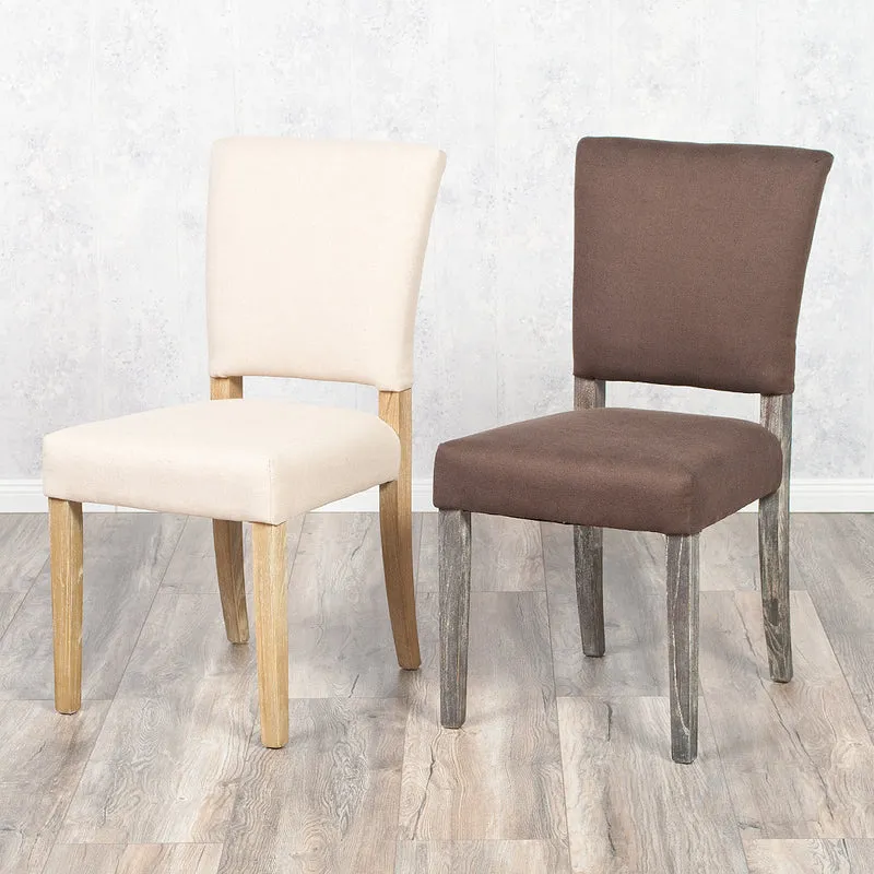 Stuhl NEW RETRO mit Stoffbezug Seal-Brown