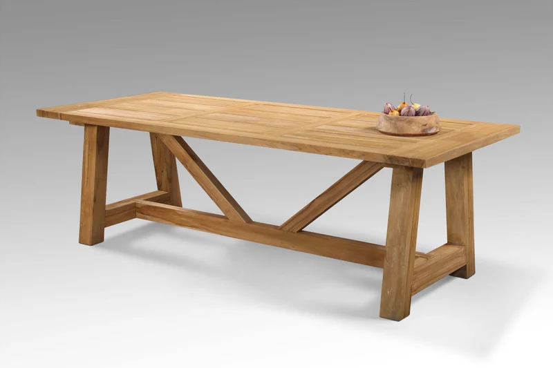Esstisch LINCOLN 200x100cm Teak Massiv