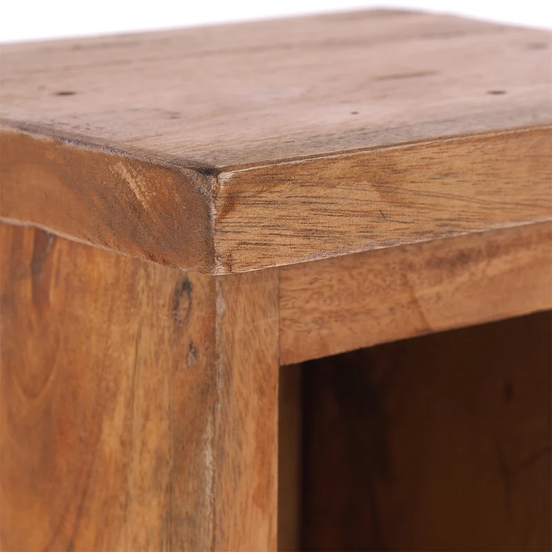 HOLZ CD REGAL "CD TOWER" | 76cm(H), Holzregal, CD Rack mit 4 Fächern | Farbe: 08 honigfarben gewachst