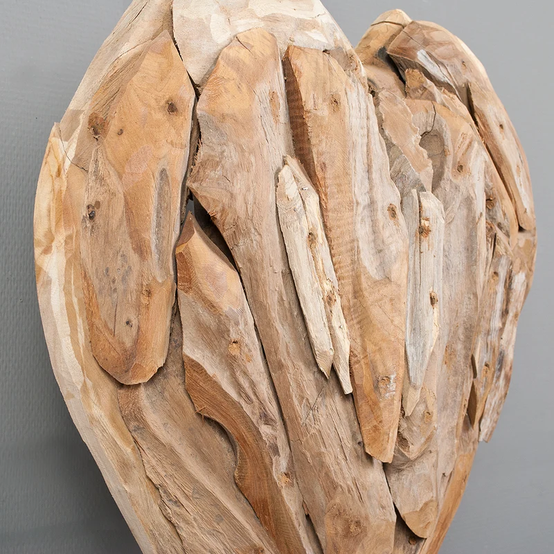 Herz-Figur HATI ca. H60cm aus massivem Teak