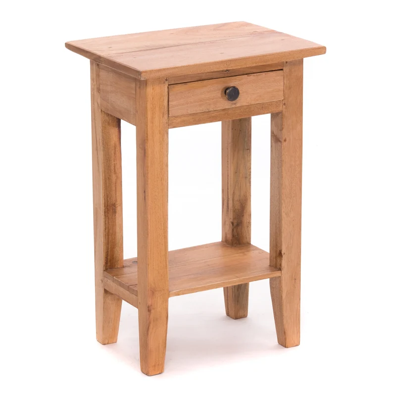 Telefontisch PLANTA | 52x34cm (HxB), Nachtschrank mit Schublade | Farbe: 08 honigfarben gewachst
