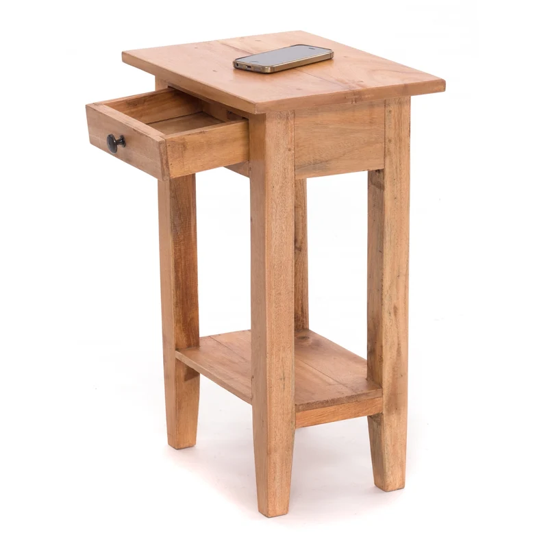 Telefontisch PLANTA | 52x34cm (HxB), Nachtschrank mit Schublade | Farbe: 08 honigfarben gewachst