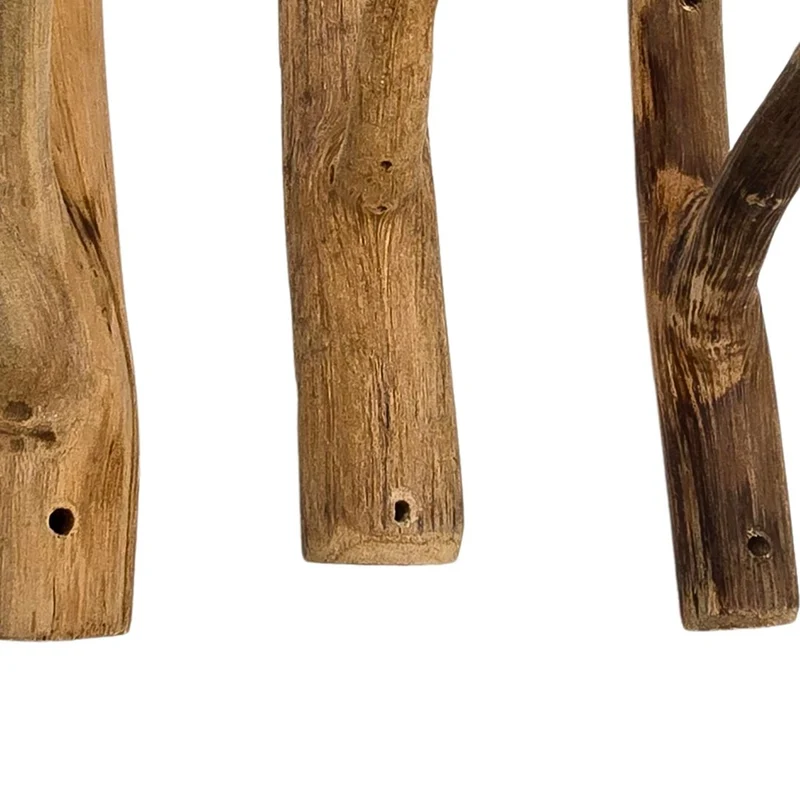 GARDEROBENHAKEN LIMB | Teakholz ca. 15cm(H) Garderobenhaken aus Ästen