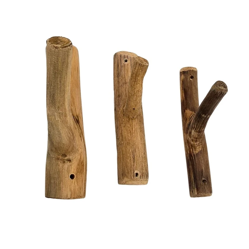 GARDEROBENHAKEN LIMB | Teakholz ca. 15cm(H) Garderobenhaken aus Ästen