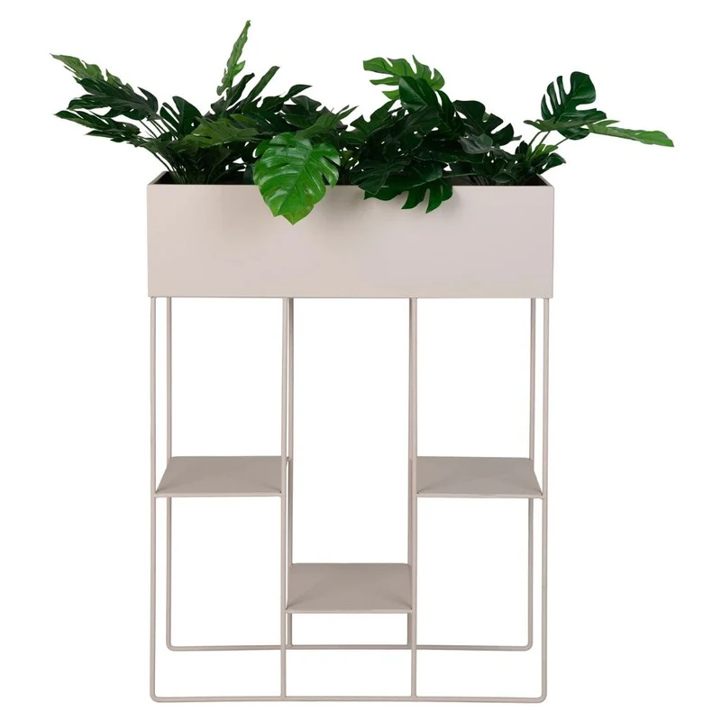 Modernes Pflanz- Regal MENSOLA Metall 80x60cm Blumenständer