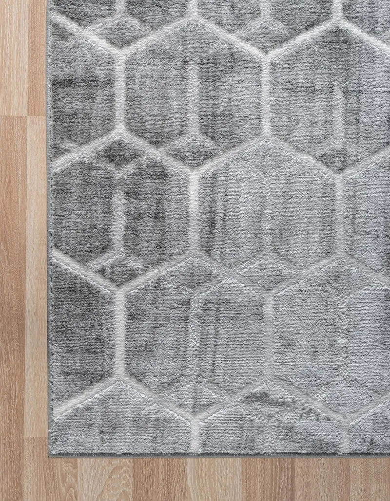 Teppich "TiTan Trellis" Rechteckig Grau verschiedene Größen