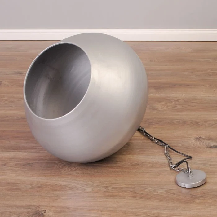 Hängeleuchte JOHN im Fabrik-Design Silber