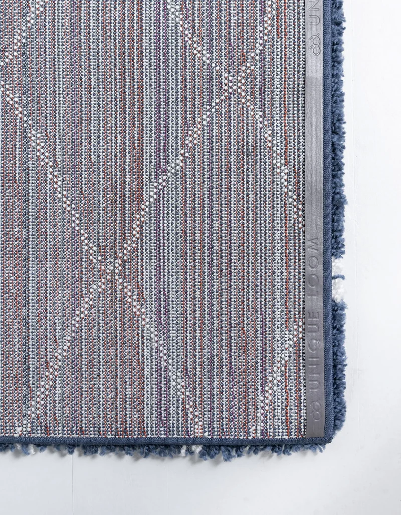 Teppich MARA Shaggy Läufer Enzianblau 80x305 cm