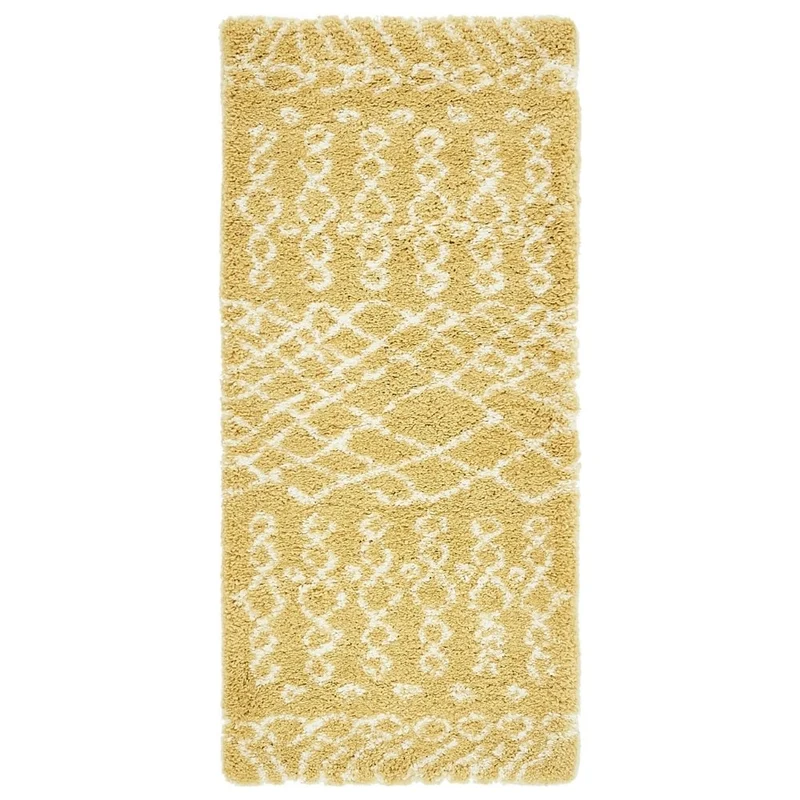 Teppich MARA Shaggy Läufer Vanille 80x185 cm