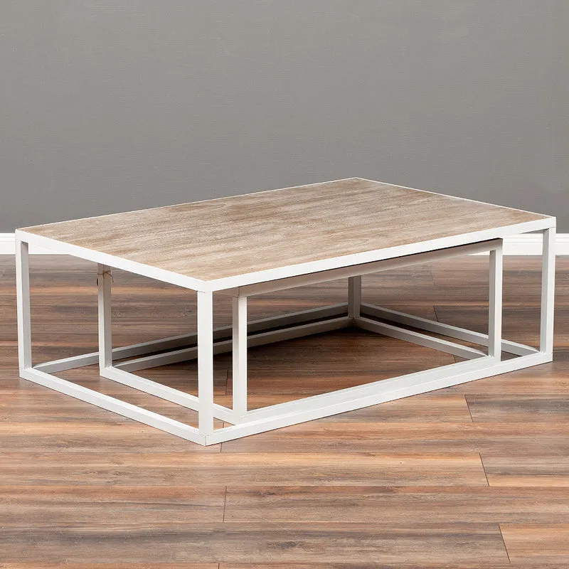 Modernes 2-tlg. Couchtisch-Set RIVER 120/90cm