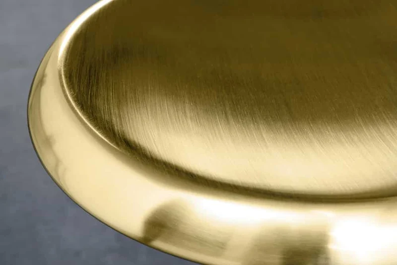 Urbaner Barhocker FABRICA gold schwarz höhenverstellbar Metall