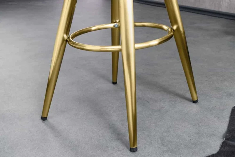 Urbaner Barhocker FABRICA gold schwarz höhenverstellbar Metall