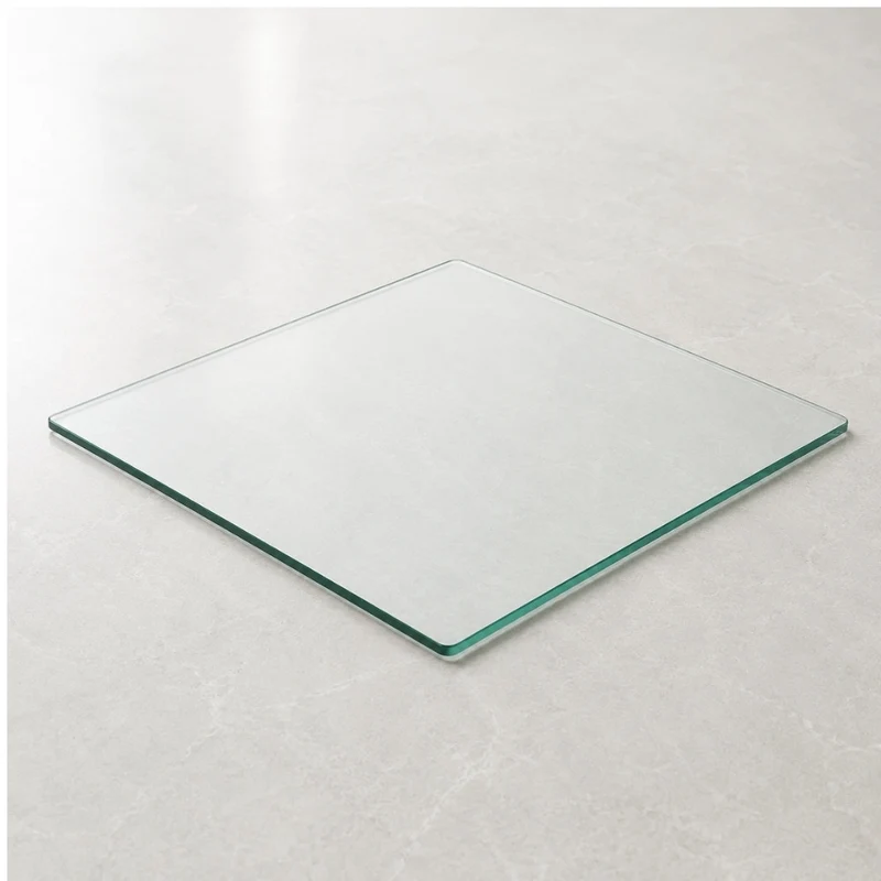 Glasplatte TERRY 80x80cm Quadratisch 8mm Stärke Gehärtetes Glas