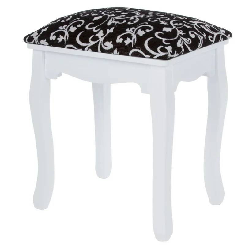 Romantischer Hocker LEAGUE schwarz