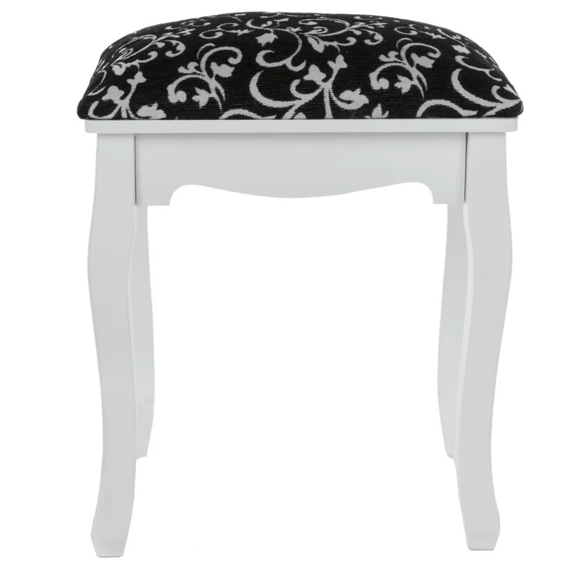 Romantischer Hocker LEAGUE schwarz