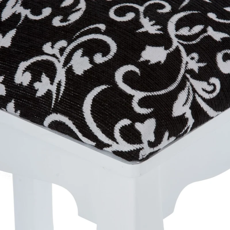 Romantischer Hocker LEAGUE schwarz