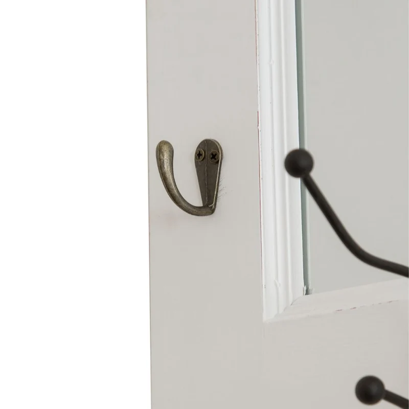 Landhaus-Garderobe SYLT weiss 140cm mit Spiegel