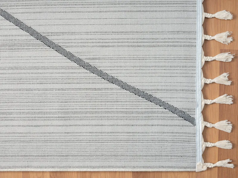 Teppich ORIENTAL-String rechteckig weiss diverse Größen