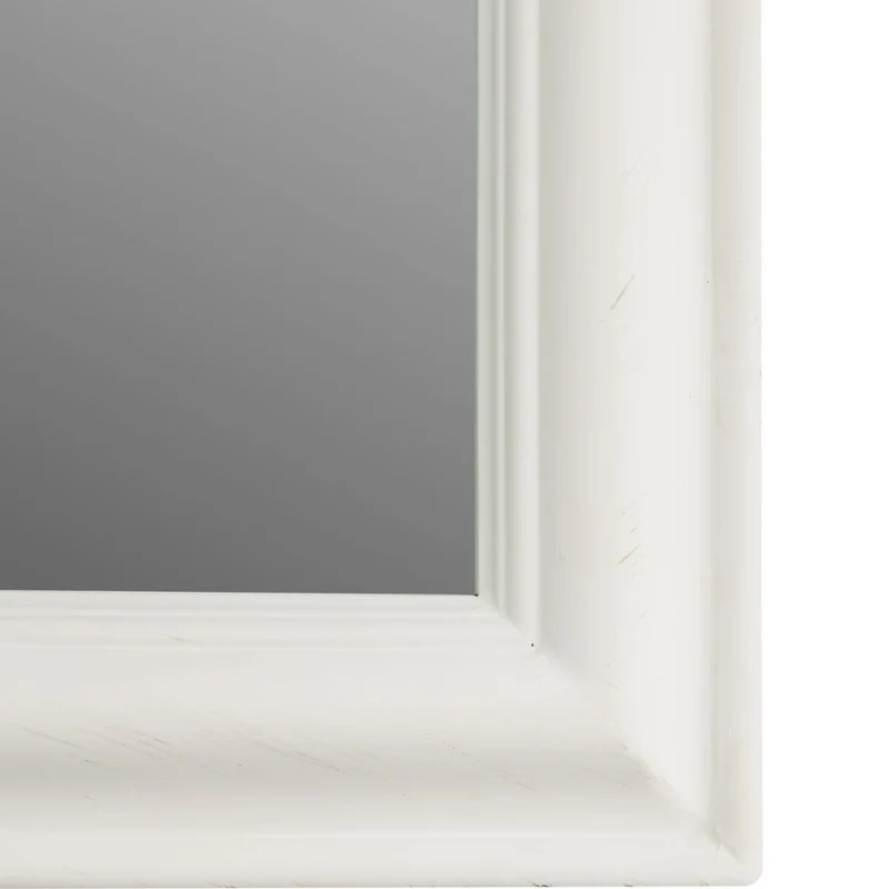 Vintage Spiegel FONDA Weiss-Antik 132x72cm Facettenschliff