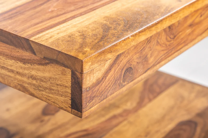 Puristischer Couchtisch SHIVA 45cm Massivholz Palisander