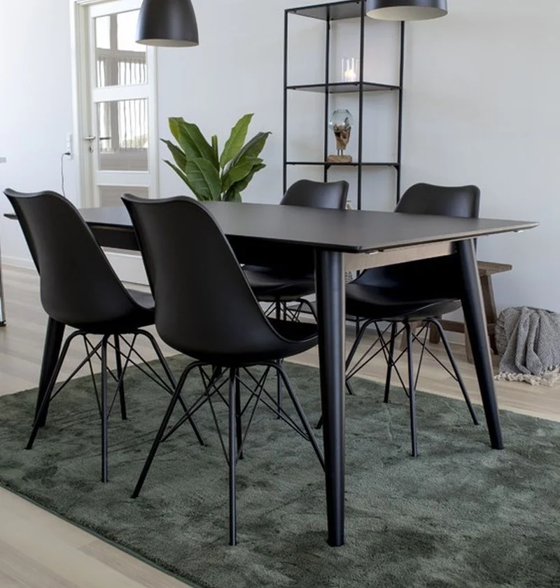 Klassiker Stuhl SCANDINAVIA (2er Set) schwarz