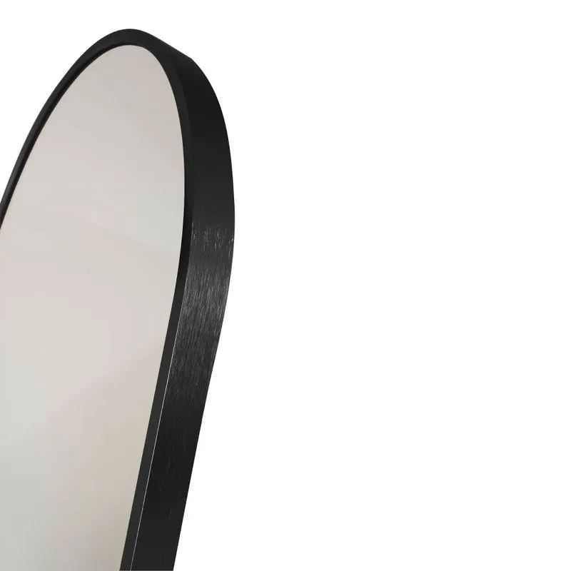 Moderner Spiegel BARCA schwarz 70x50cm Aluminium