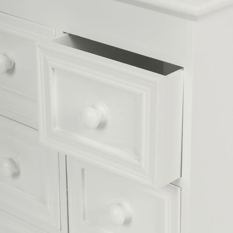 Romantische Mini-Kommode PATRIZIA weiss 55cm Landhaus