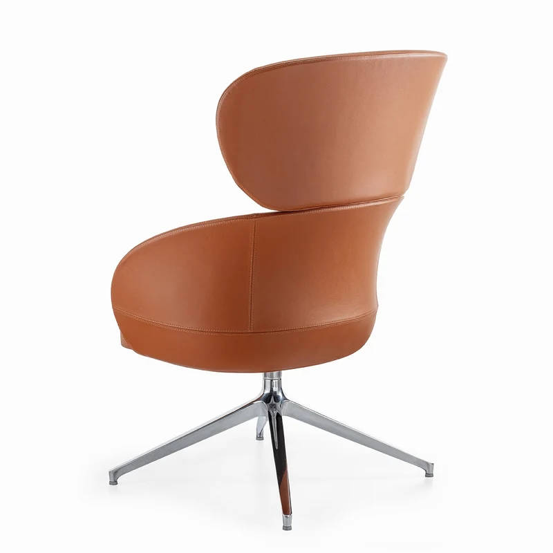 Sessel taupe Leder, Lounge-Sessel taupe drehbar