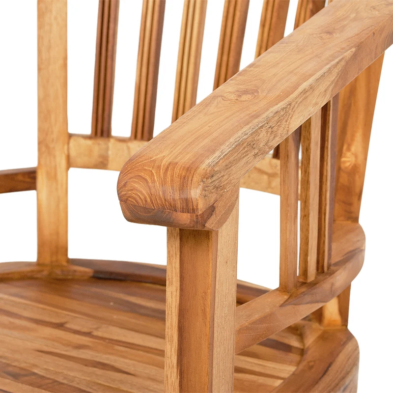 Massiver Teak Stuhl JANE Natural ohne Kissen