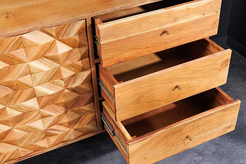 Dekoratives Sideboard MOSAICO 145cm Akazie Kommode