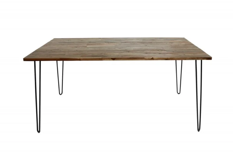 Industrie-Look Esstisch ALINA 180x90cm living-brown Akazie