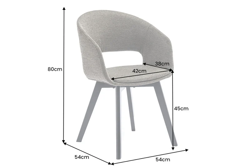 Design Stuhl DENMARK grün schwarze Holzbeine