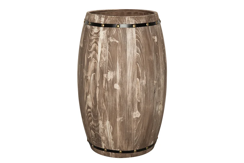 Originelles Flaschenregal BOTELLA 80cm natur Weinfass Pienienholz