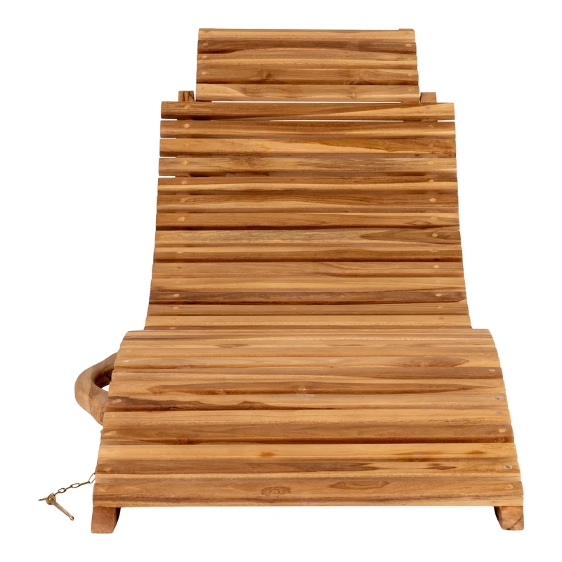 Klappbare Lounge Teak Sonnenliege TEIRA