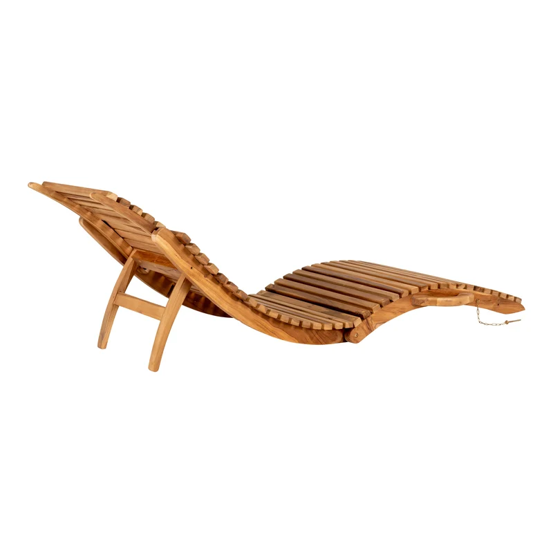 Klappbare Lounge Teak Sonnenliege TEIRA