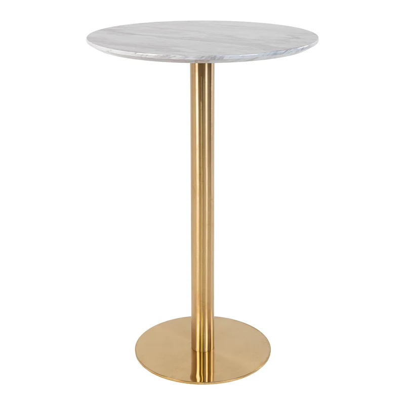 Stylischer Bartisch ZANOL in Marmor-Look ca.D70cm