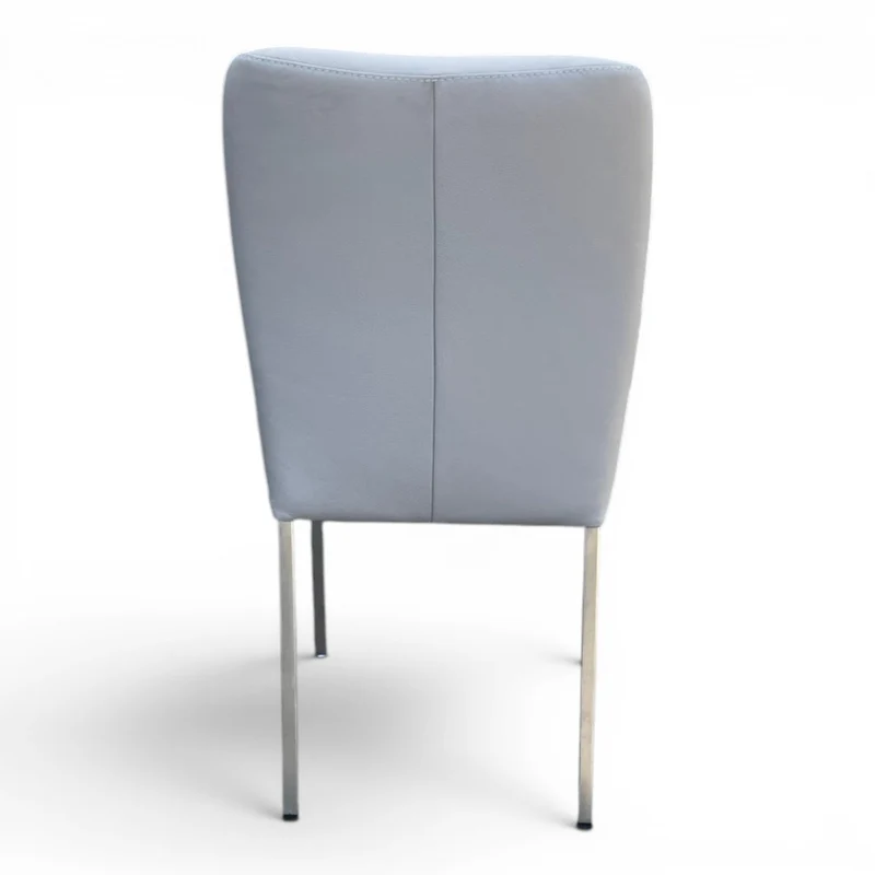 4-Fuß Stuhl K+W 6195 - Longlife Leder Bronco Light Grey