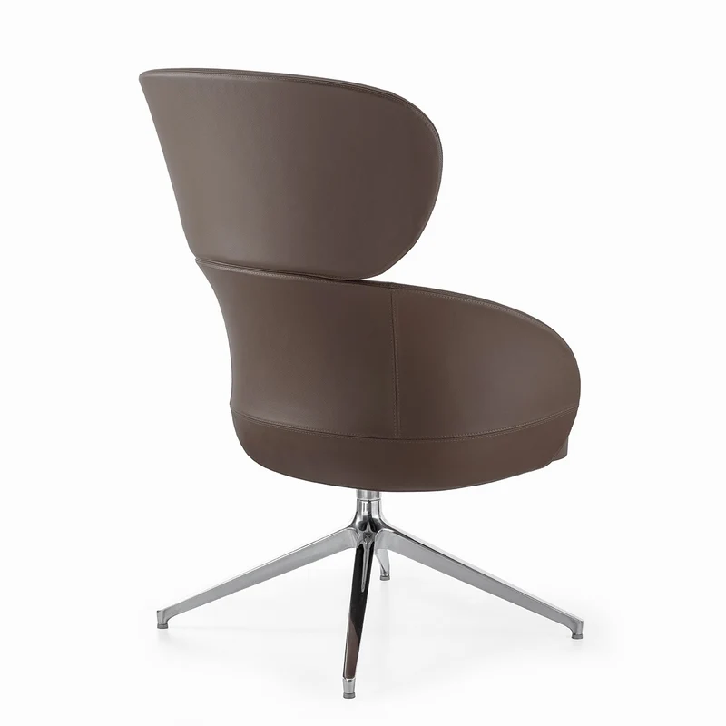 Sessel braun Leder, Lounge-Sessel braun drehbar