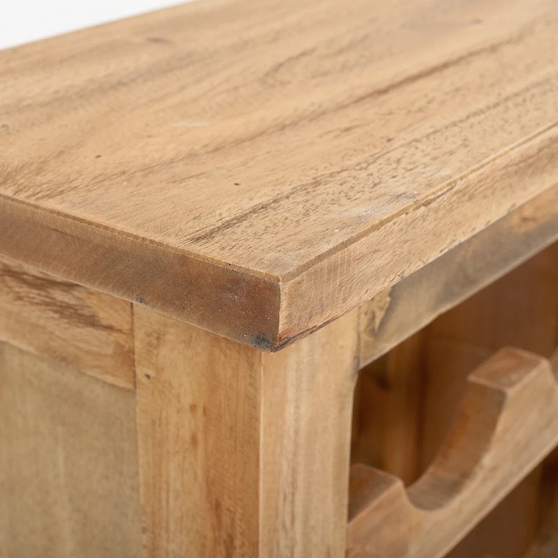 Weinregal NIEKE Antik-Natural Mahagoni ca. 40x68cm (BxH)