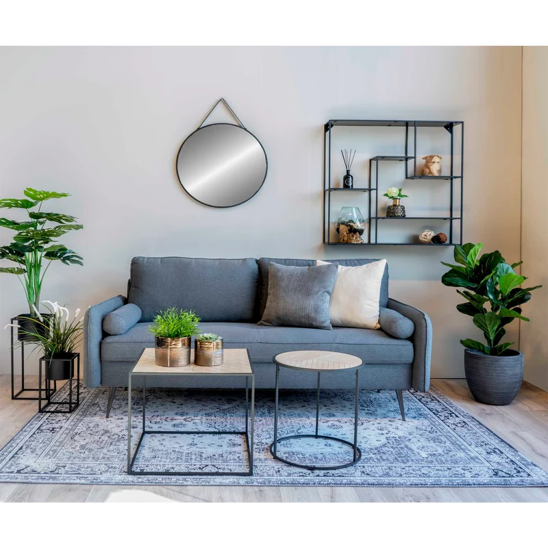Modernes Blumentopf 2er-Set LARA schwarz