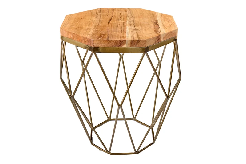 Exklusiver Beistelltisch BIJOUX ca.50cm natur Akazie