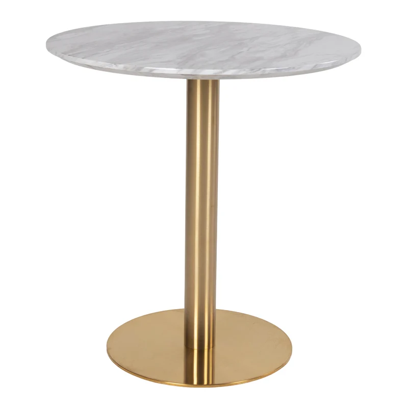 Stylischer Esstisch ZANOL in Marmor-Look ca. D70cm