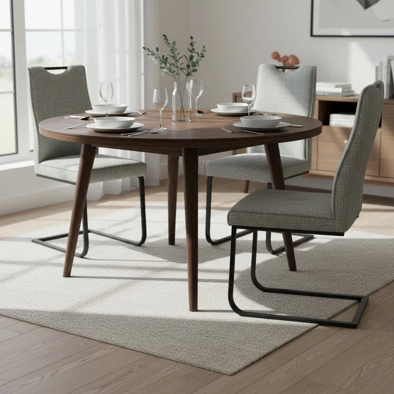 Freischwinger 3er Set K+W - Stoff Olive