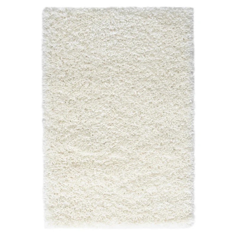 Hochflor Teppich SHAGGY creme rechteckig diverse Größen