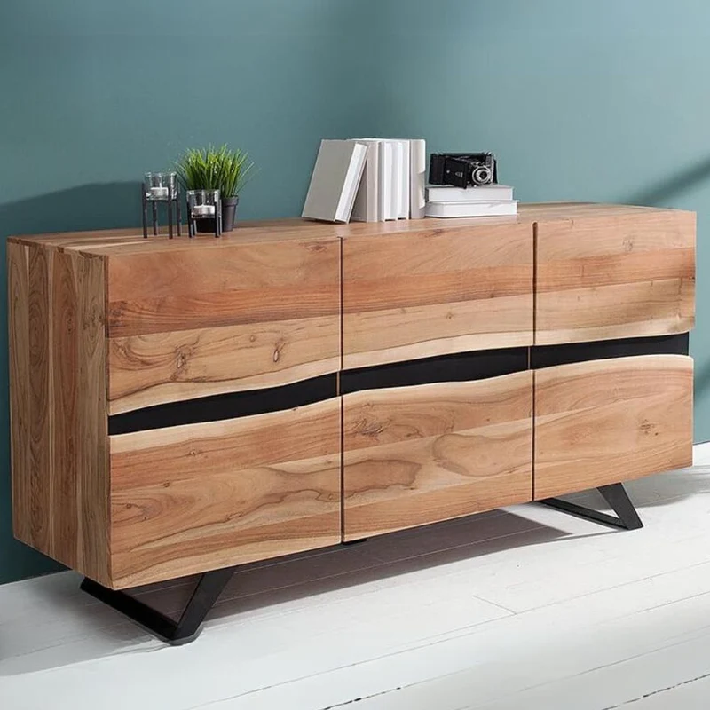 Design Sideboard DIVISIO 150cm Akazie natural Baumkante